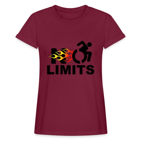 No limits for me with my wheelchair - Women's Relaxed Fit T-Shirt