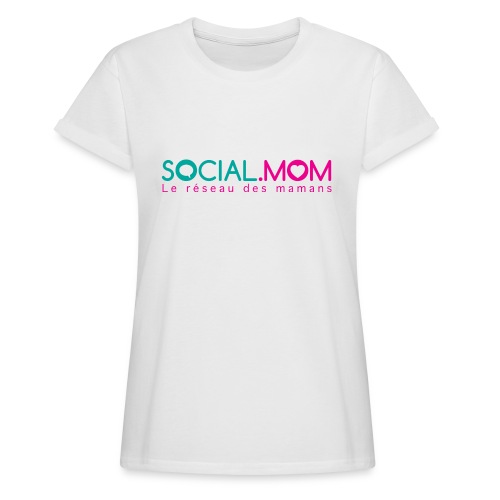 Social.mom logo français - Women's Relaxed Fit T-Shirt