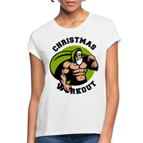 christmas bodybuilding santa fitness - Women's Relaxed Fit T-Shirt