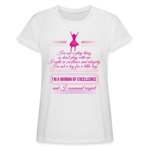 A Woman of Excellence Poem - Women's Relaxed Fit T-Shirt