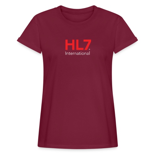 HL7 International Logo - Reverse - Women's Relaxed Fit T-Shirt