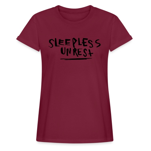 SLEEPLESS BLACK - Women's Relaxed Fit T-Shirt