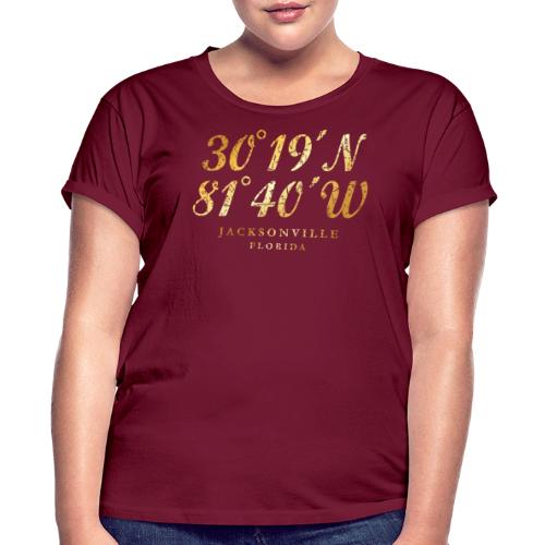 Jacksonville, Florida Coordinates - Women's Relaxed Fit T-Shirt