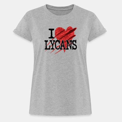 I Heart Lycans Werewolf Love Slogan - Women's Relaxed Fit T-Shirt