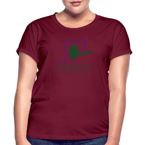 Official HerHandgun Logo with Slogan - Women's Relaxed Fit T-Shirt