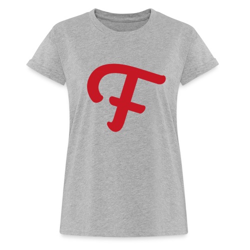 F RED icon BIG PIXELS png - Women's Relaxed Fit T-Shirt