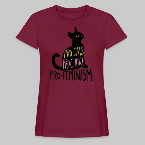 Pro-cats pro-choice pro-feminism - Women's Relaxed Fit T-Shirt