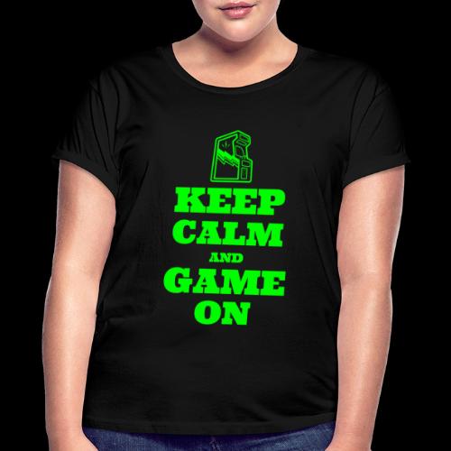 Keep Calm and Game On | Retro Gamer Arcade - Women's Relaxed Fit T-Shirt