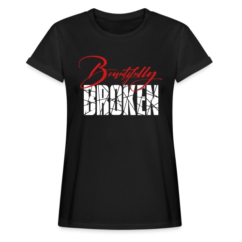 Beautifully Broken red white - Women's Relaxed Fit T-Shirt