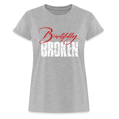 Beautifully Broken red white - Women's Relaxed Fit T-Shirt