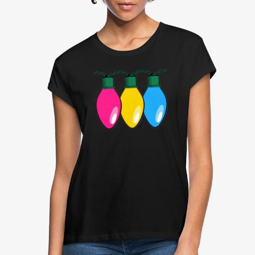 Pansexual Pride Christmas Lights - Women's Relaxed Fit T-Shirt