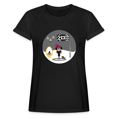 Stylish Girl Grooving to Her Own Beat - Women's Relaxed Fit T-Shirt