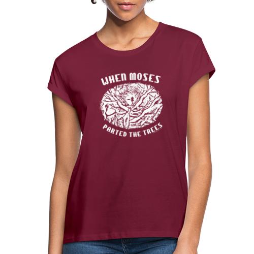 When Moses Parted the Trees Disc Golf Shirt - Women's Relaxed Fit T-Shirt