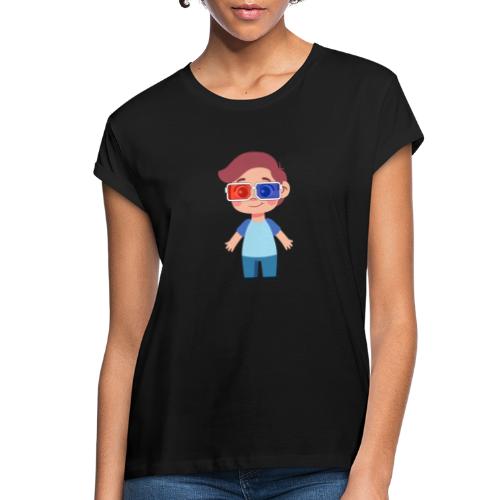 Boy with eye 3D glasses - Women's Relaxed Fit T-Shirt