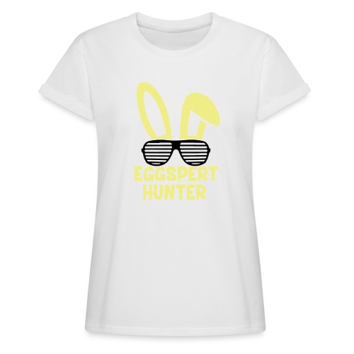Eggspert Hunter Easter Bunny with Sunglasses - Women's Relaxed Fit T-Shirt