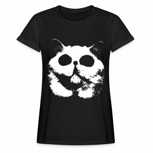 Cool Creepy Zombie Monster Halloween Cat Costume - Women's Relaxed Fit T-Shirt