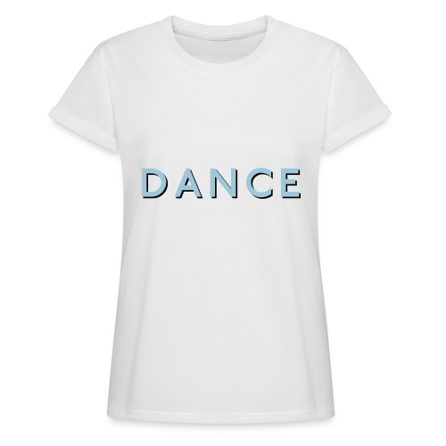 White Blue logo w shadow - Women's Relaxed Fit T-Shirt