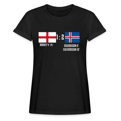 England 1-2 Iceland - Women's Relaxed Fit T-Shirt