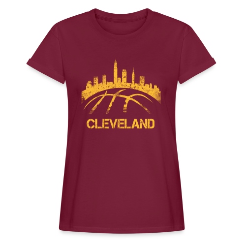 Cleveland Basketball Skyline - Women's Relaxed Fit T-Shirt