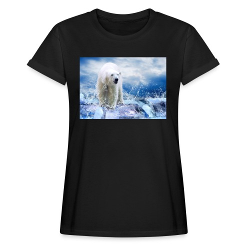 Polar Bear On Watery Ice - Women's Relaxed Fit T-Shirt