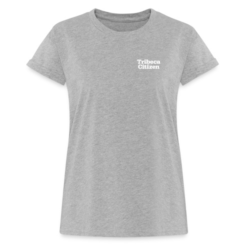tribeca citizen stacked logo in white - Women's Relaxed Fit T-Shirt