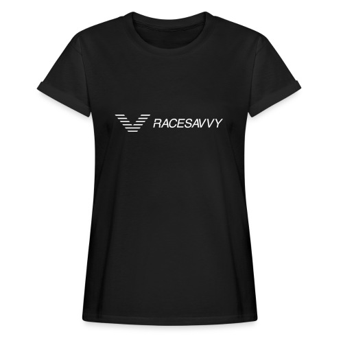 RaceSavvy White Logo - Women's Relaxed Fit T-Shirt