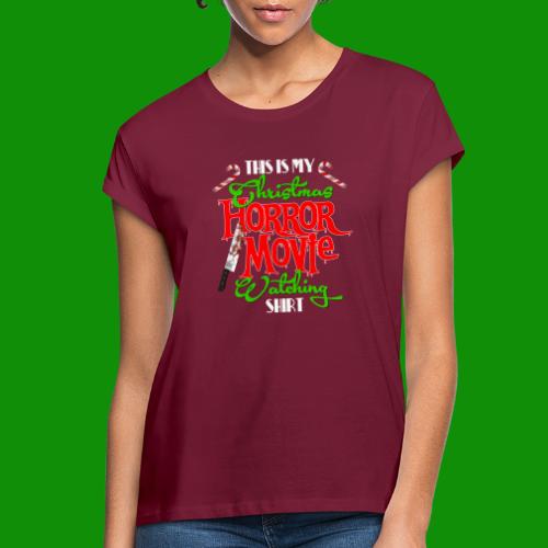 Christmas Horrow Movie Watching Shirt - Women's Relaxed Fit T-Shirt