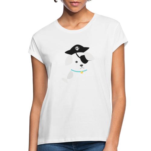 Dog with a pirate eye patch doing Vision Therapy! - Women's Relaxed Fit T-Shirt