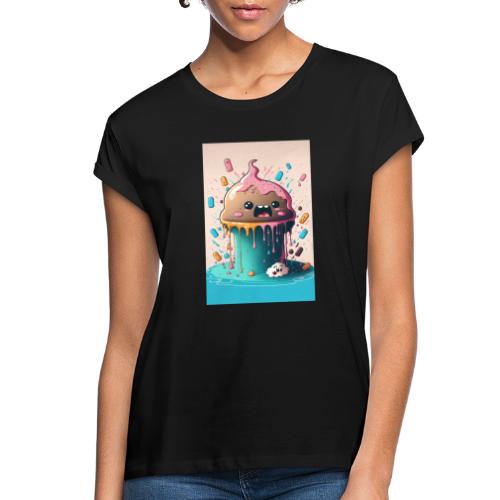 Cake Caricature - January 1st Dessert Psychedelics - Women's Relaxed Fit T-Shirt