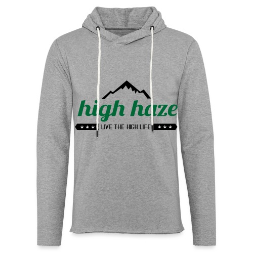 High Haze Logo (High Contrast) - Unisex Lightweight Terry Hoodie