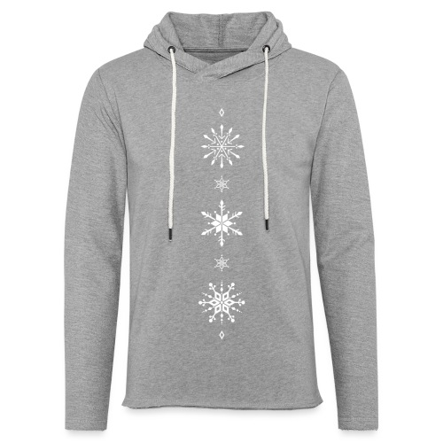 Snowflakes Snow Ice Crystals - Unisex Lightweight Terry Hoodie