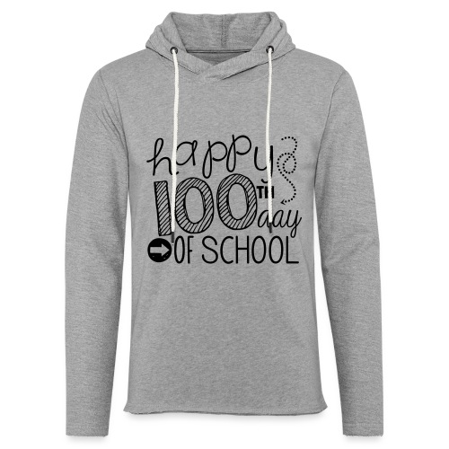 Happy 100th Day of School Arrows Teacher T-shirt - Unisex Lightweight Terry Hoodie