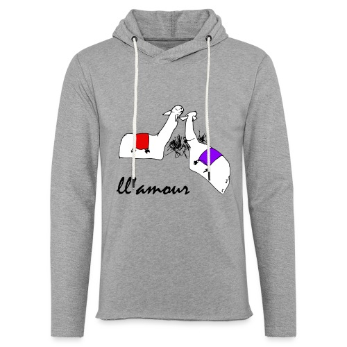 Llamour (color version). - Unisex Lightweight Terry Hoodie
