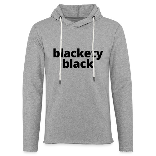 Blackety Black 12 - Unisex Lightweight Terry Hoodie