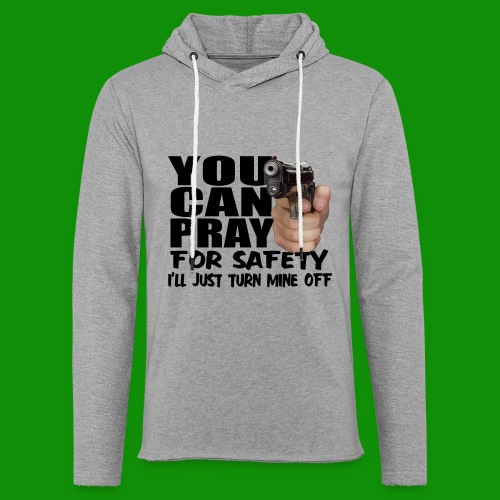 Pray For Safety - Unisex Lightweight Terry Hoodie