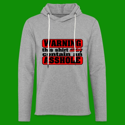 The Shirt Does Contain an A*&hole - Unisex Lightweight Terry Hoodie