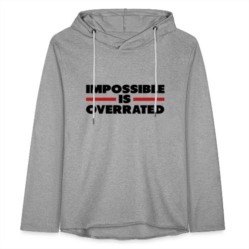 Impossible Is Overrated - Unisex Lightweight Terry Hoodie