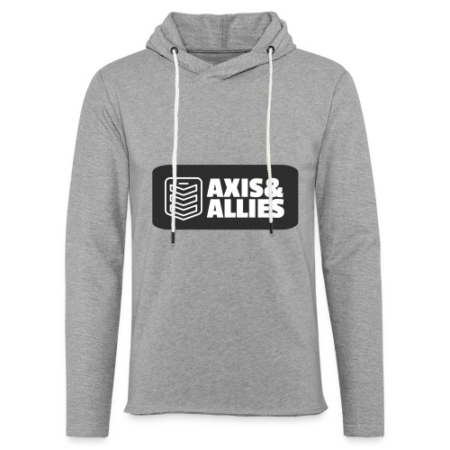 Axis and Allies logo with military rank badge - Unisex Lightweight Terry Hoodie