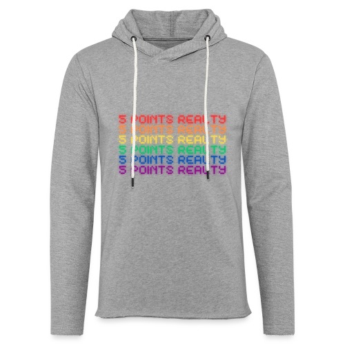 Rainbow Lettering Pride T Shirt Fun Lights - Unisex Lightweight Terry Hoodie