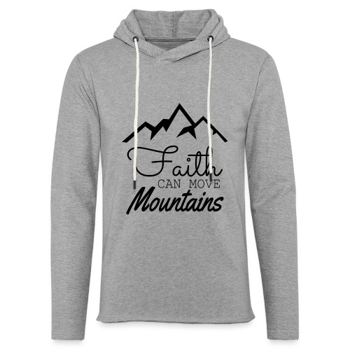 Faith Can Move Mountains - Unisex Lightweight Terry Hoodie