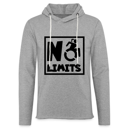 No limits for this female wheelchair user - Unisex Lightweight Terry Hoodie
