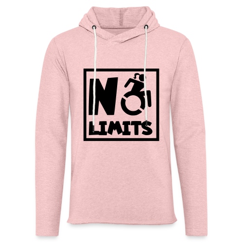 No limits for this female wheelchair user - Unisex Lightweight Terry Hoodie