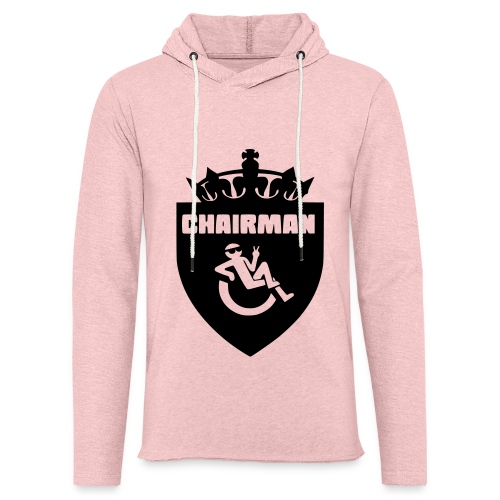 Chairman design for male wheelchair users - Unisex Lightweight Terry Hoodie