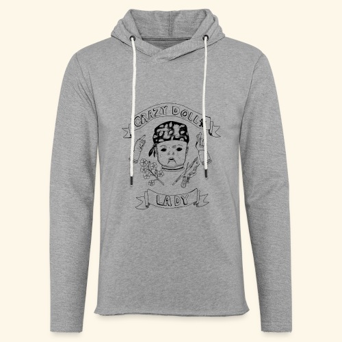 crazy doll lady - Unisex Lightweight Terry Hoodie