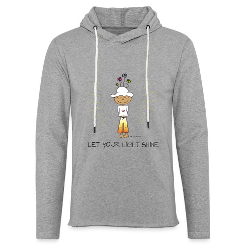 Let your light shine - Unisex Lightweight Terry Hoodie