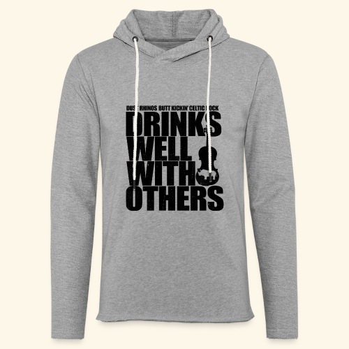 Dust Rhinos Drinks Well With Others - Unisex Lightweight Terry Hoodie