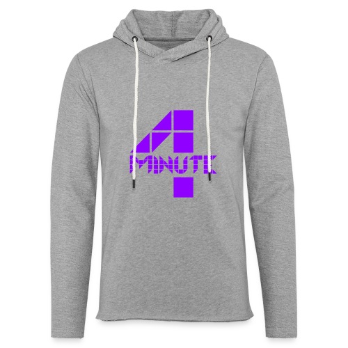 4Minute Logo in Purple Women's Hoodie - Unisex Lightweight Terry Hoodie
