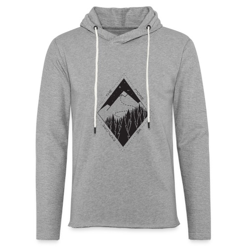 The More We Explore - Unisex Lightweight Terry Hoodie
