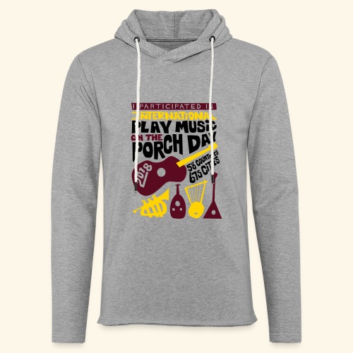 play Music on the Porch Day Participant 2018 - Unisex Lightweight Terry Hoodie