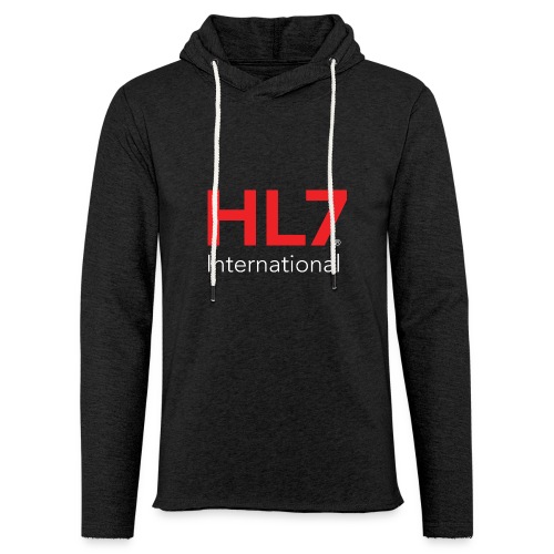HL7 International Logo - Reverse - Unisex Lightweight Terry Hoodie